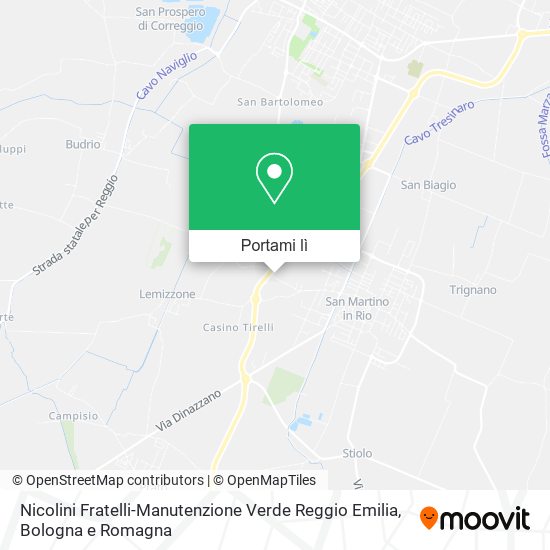 Mappa Nicolini Fratelli-Manutenzione Verde Reggio Emilia