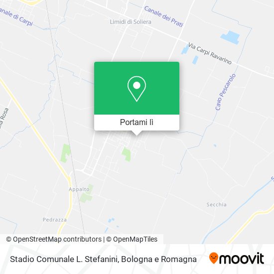 Mappa Stadio Comunale L. Stefanini