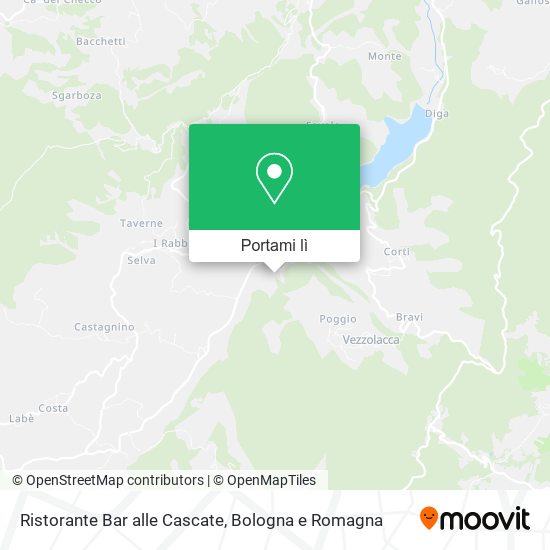 Mappa Ristorante Bar alle Cascate