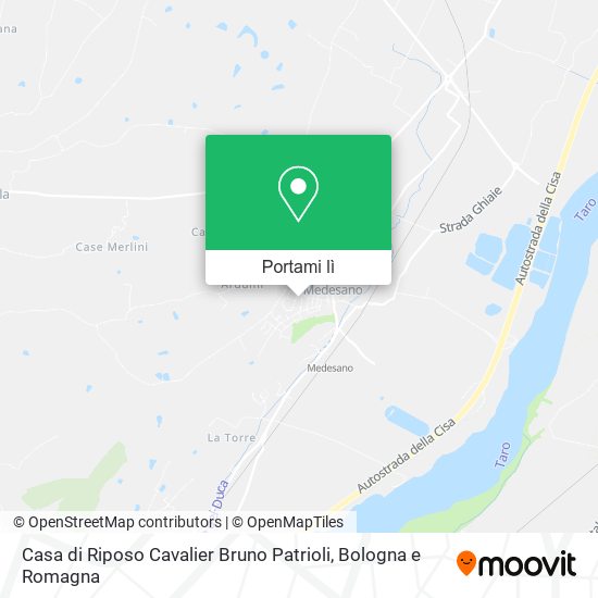 Mappa Casa di Riposo Cavalier Bruno Patrioli
