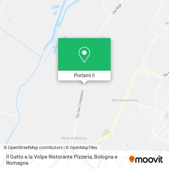 Mappa Il Gatto e la Volpe Ristorante Pizzeria