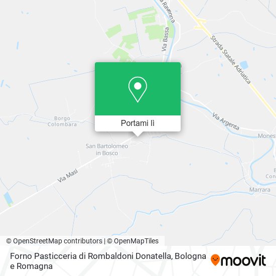 Mappa Forno Pasticceria di Rombaldoni Donatella