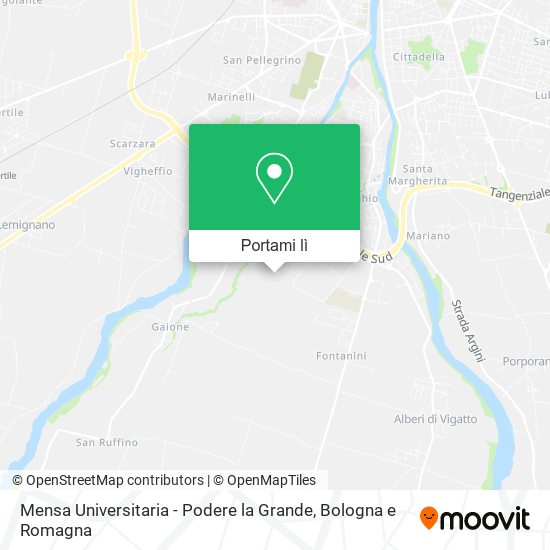 Mappa Mensa Universitaria - Podere la Grande