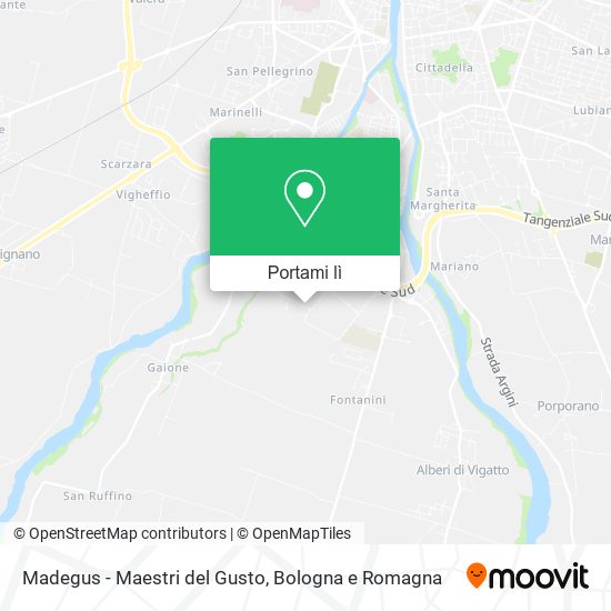 Mappa Madegus - Maestri del Gusto
