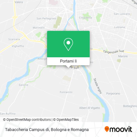 Mappa Tabaccheria Campus di