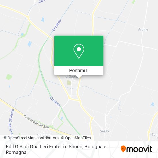 Mappa Edil G.S. di Gualtieri Fratelli e Simeri