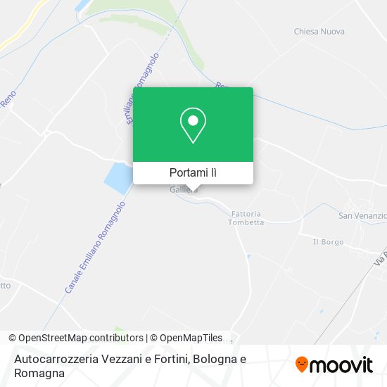 Mappa Autocarrozzeria Vezzani e Fortini