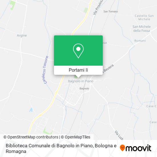 Mappa Biblioteca Comunale di Bagnolo in Piano