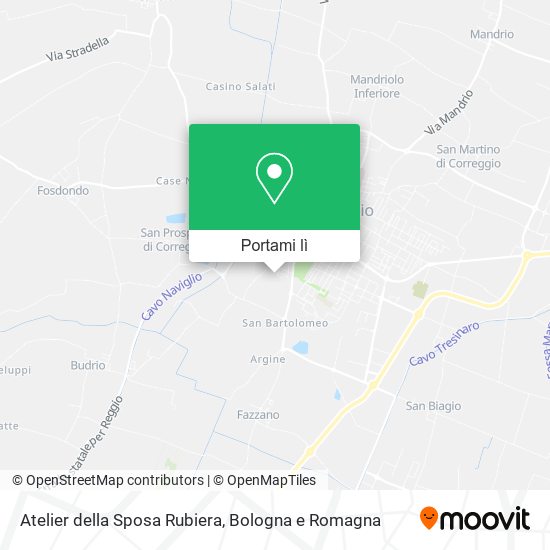 Mappa Atelier della Sposa Rubiera
