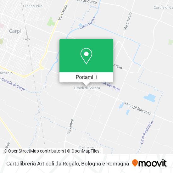 Mappa Cartolibreria Articoli da Regalo