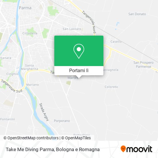 Mappa Take Me Diving Parma