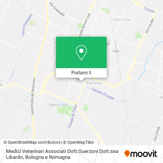 Mappa Medici Veterinari Associati Dott.Guerzoni Dott.ssa Libardo