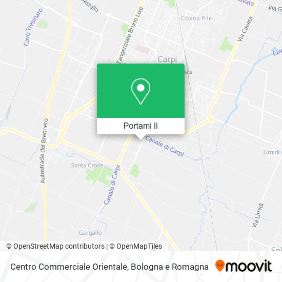 Mappa Centro Commerciale Orientale