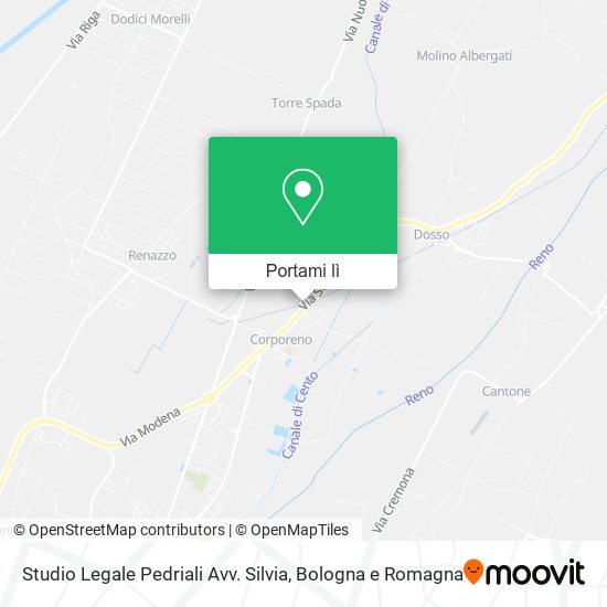 Mappa Studio Legale Pedriali Avv. Silvia