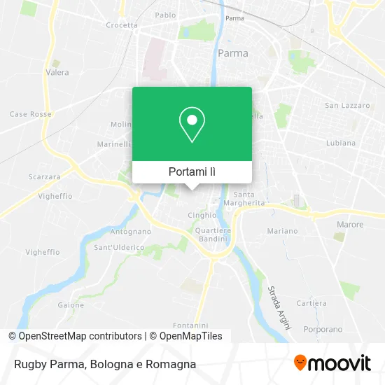 Mappa Rugby Parma