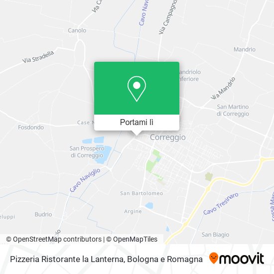 Mappa Pizzeria Ristorante la Lanterna