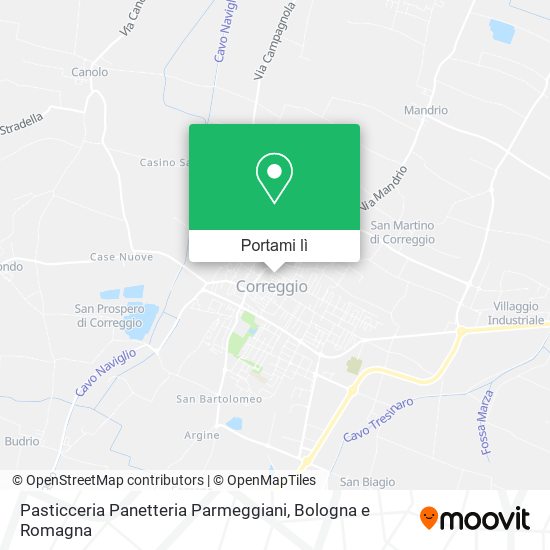 Mappa Pasticceria Panetteria Parmeggiani