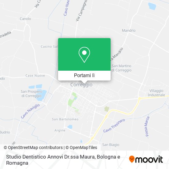 Mappa Studio Dentistico Annovi Dr.ssa Maura