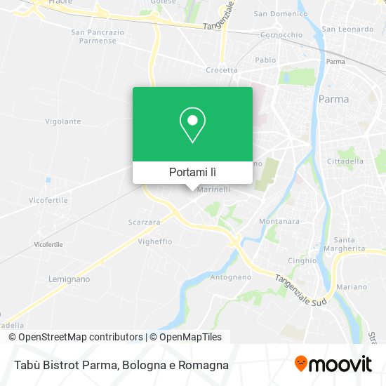 Mappa Tabù Bistrot Parma