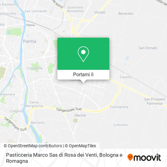 Mappa Pasticceria Marco Sas di Rosa dei Venti