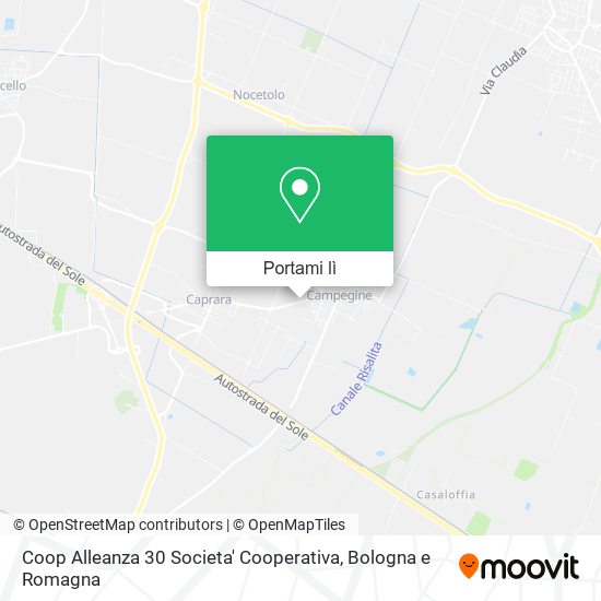 Mappa Coop Alleanza 30 Societa' Cooperativa