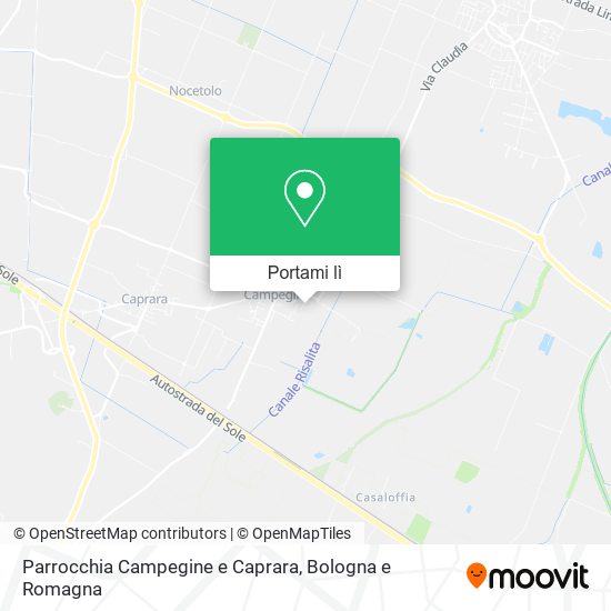 Mappa Parrocchia Campegine e Caprara