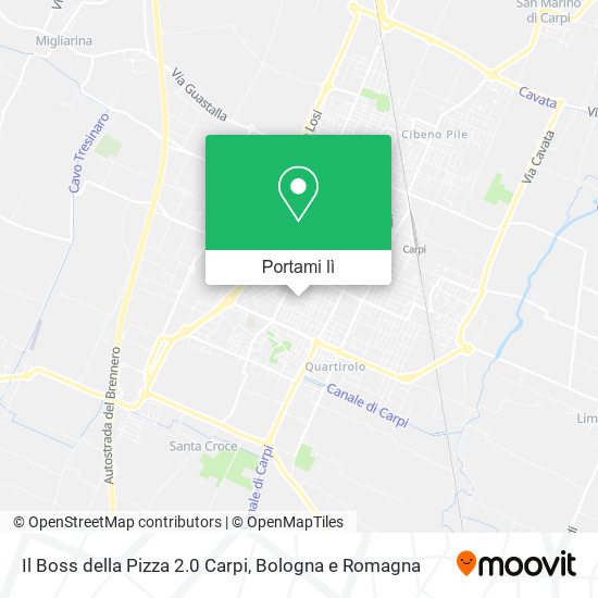 Mappa Il Boss della Pizza 2.0 Carpi