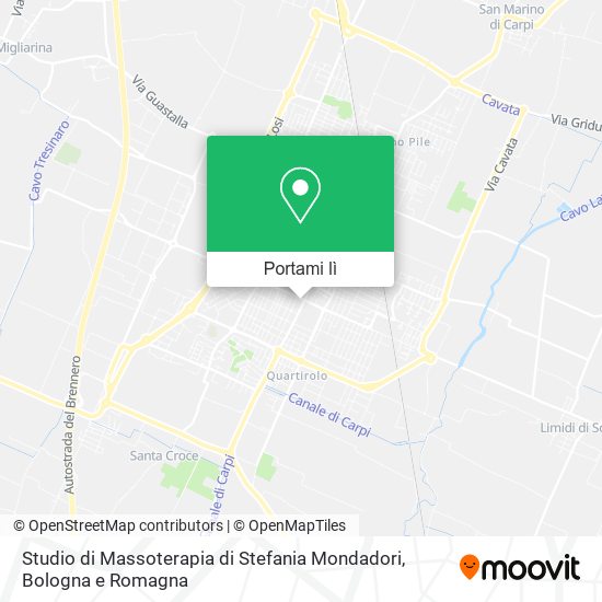 Mappa Studio di Massoterapia di Stefania Mondadori