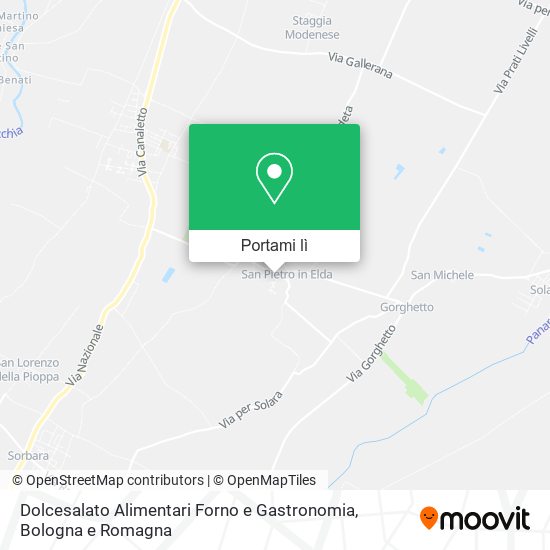 Mappa Dolcesalato Alimentari Forno e Gastronomia
