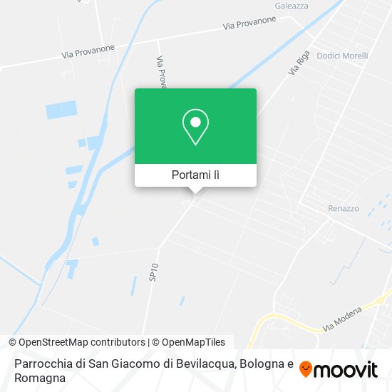 Mappa Parrocchia di San Giacomo di Bevilacqua