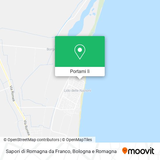 Mappa Sapori di Romagna da Franco