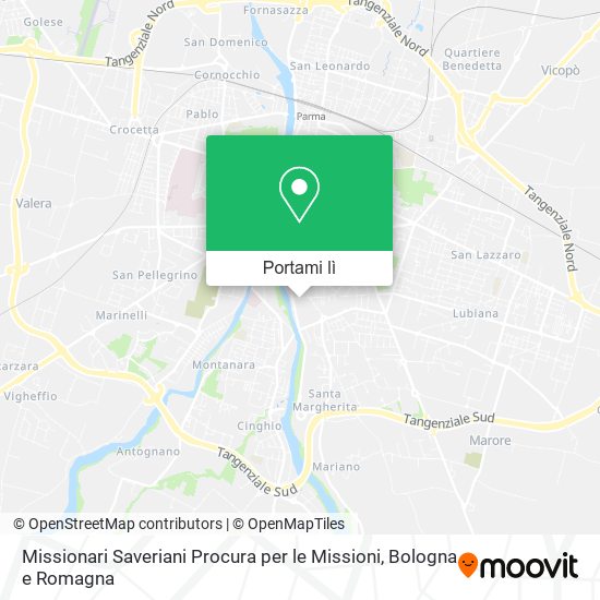 Mappa Missionari Saveriani Procura per le Missioni