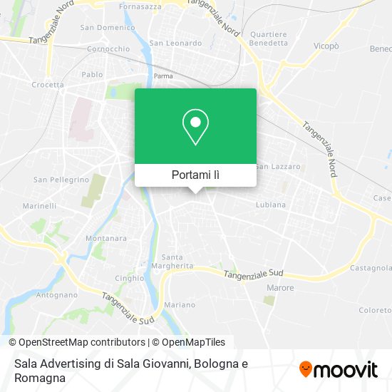 Mappa Sala Advertising di Sala Giovanni