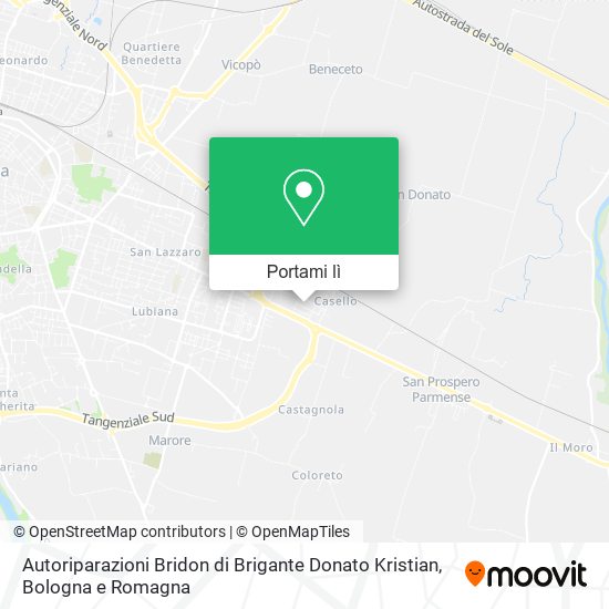 Mappa Autoriparazioni Bridon di Brigante Donato Kristian