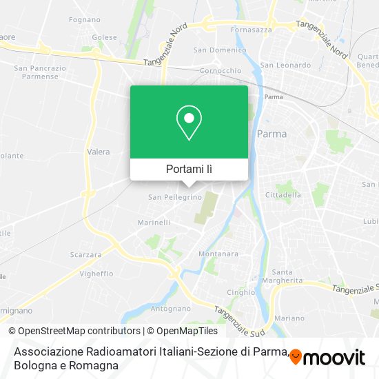 Mappa Associazione Radioamatori Italiani-Sezione di Parma