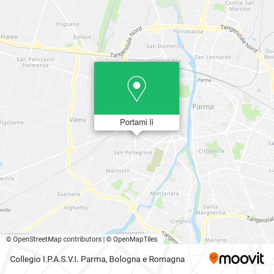 Mappa Collegio I.P.A.S.V.I. Parma