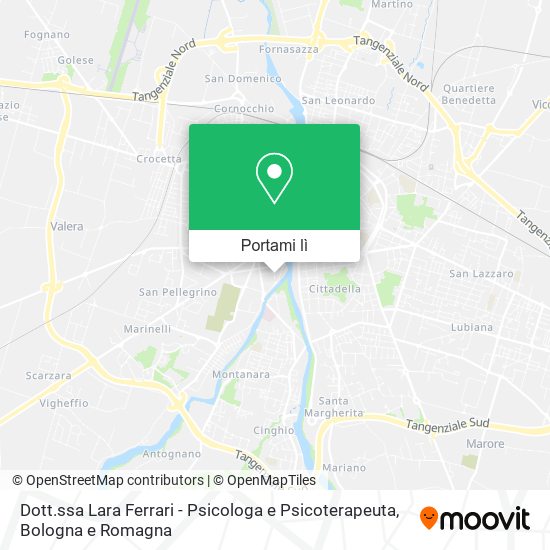 Mappa Dott.ssa Lara Ferrari - Psicologa e Psicoterapeuta
