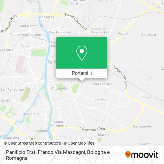 Mappa Panificio Frati Franco Via Mascagni