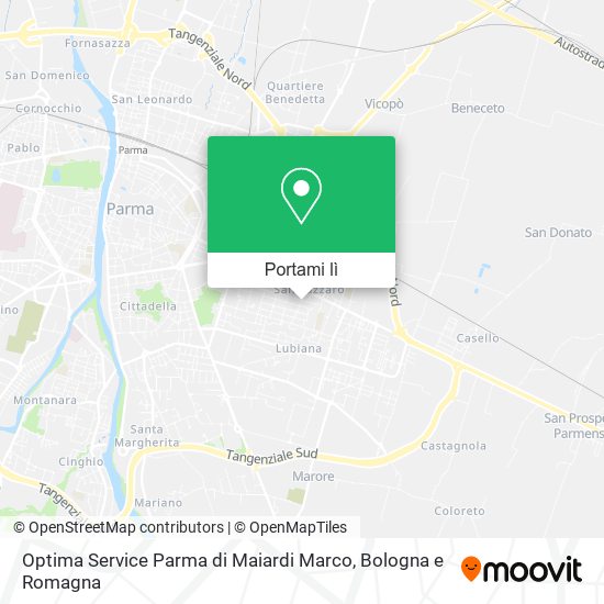 Mappa Optima Service Parma di Maiardi Marco