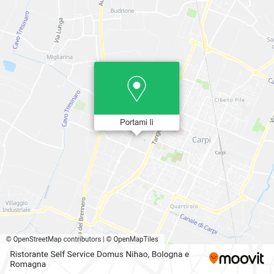 Mappa Ristorante Self Service Domus Nihao