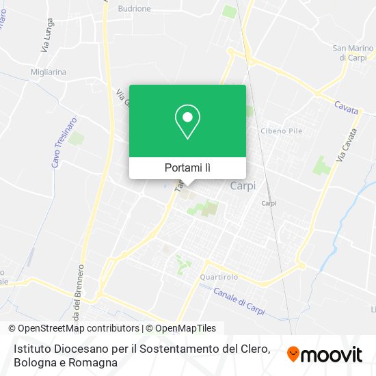 Mappa Istituto Diocesano per il Sostentamento del Clero