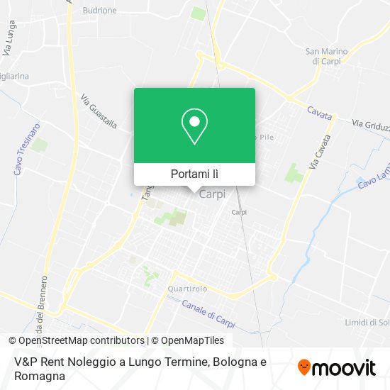 Mappa V&P Rent Noleggio a Lungo Termine