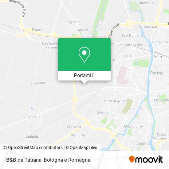 Mappa B&B da Tatiana
