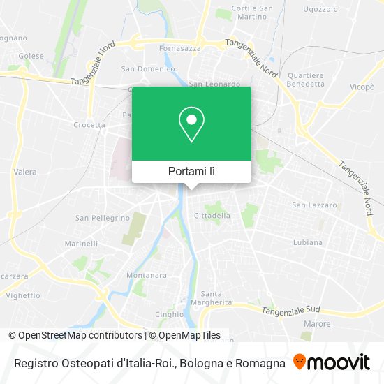 Mappa Registro Osteopati d'Italia-Roi.