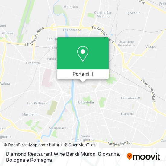 Mappa Diamond Restaurant Wine Bar di Muroni Giovanna