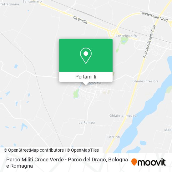Mappa Parco Militi Croce Verde - Parco del Drago