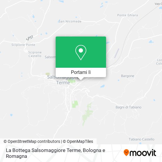 Mappa La Bottega Salsomaggiore Terme