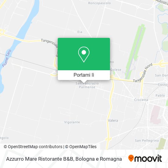 Mappa Azzurro Mare Ristorante B&B