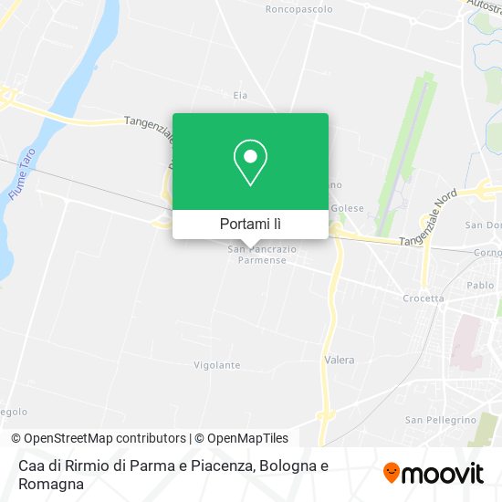 Mappa Caa di Rirmio di Parma e Piacenza
