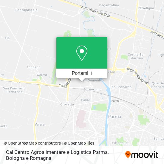 Mappa Cal Centro Agroalimentare e Logistica Parma